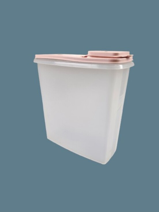 Tupperware Other - Vintage Tupperware Super Cereal Storer 1588-Sheer Base With Pink Pouring Lid